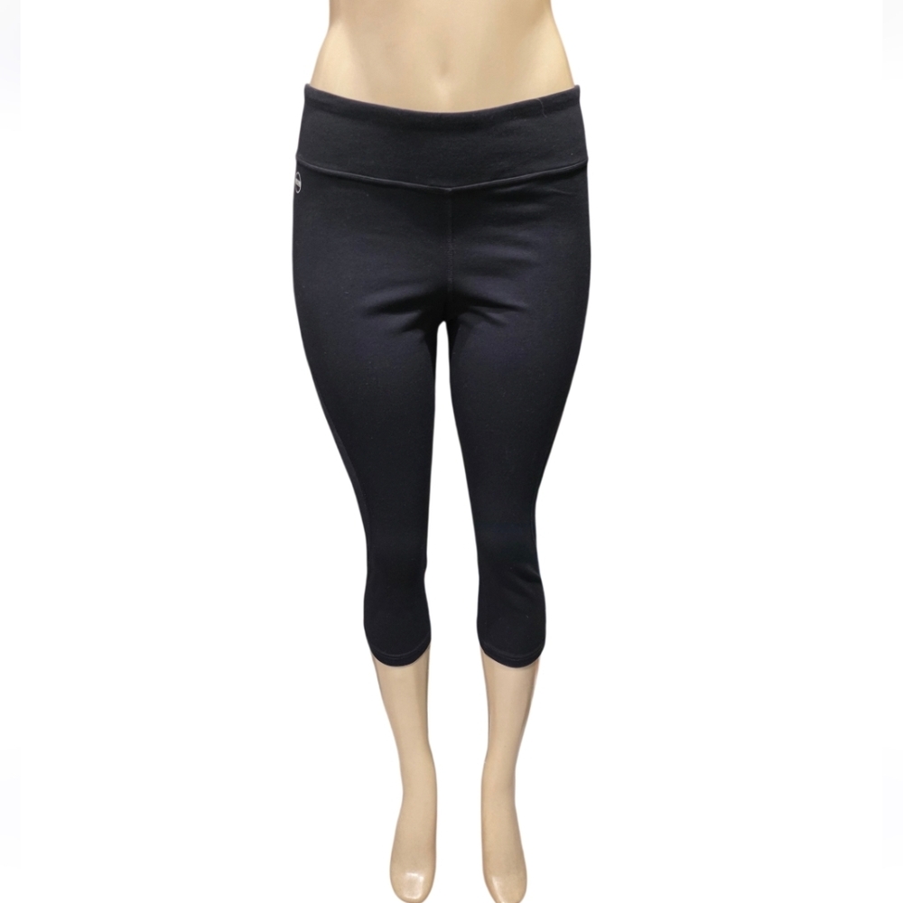 Lauren Ralph Lauren Black Capri Leggings Back Pocket Size Medium